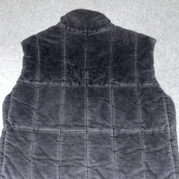 Vintage Puffa Black Quilted‎ Puffer Vest Men's Small Outdoor Wear Plaid Lined - Picture 13 of 16